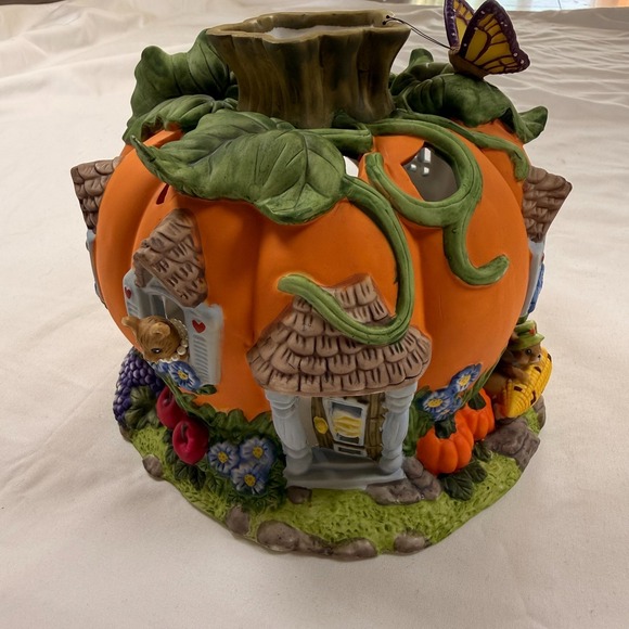 Partylite Harvest Pumpkin Tealight House - Picture 1 of 13